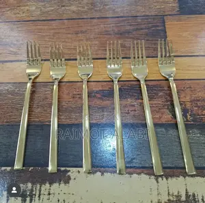 6pcs Golden Stainless Forks