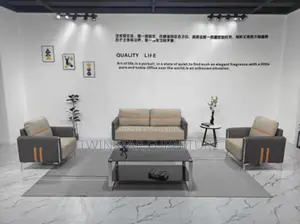 New Modern Leather Office 5 Seaters Sofa Chair
