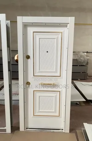 White Gold Turkish Entrance and Back Exit Security Doors