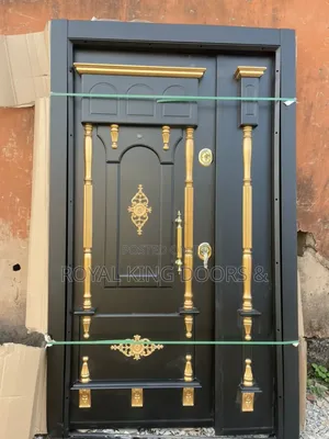 Black and Gold Turkish Luxury Security 4ft Doors
