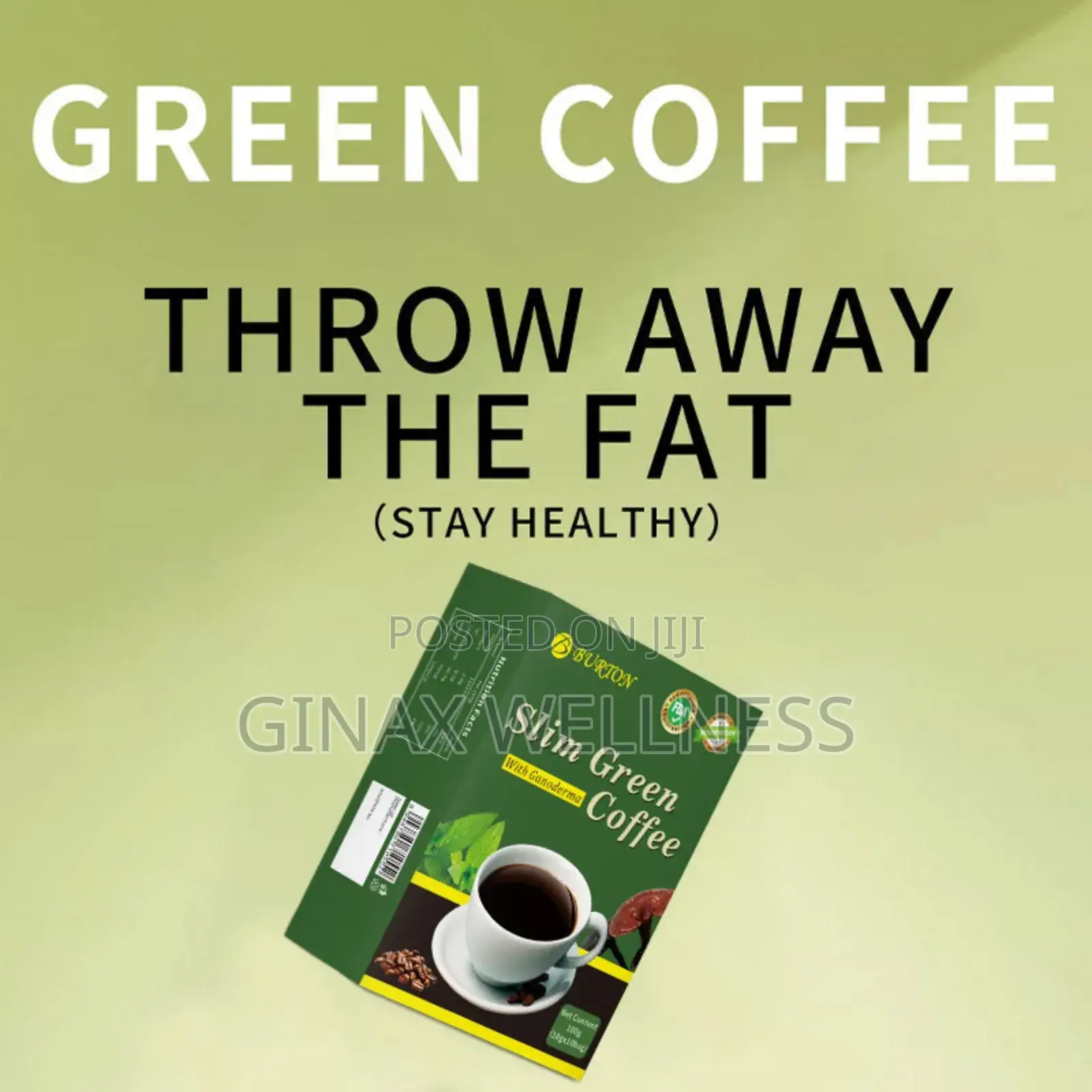 Burion Slim Green Coffee With Ganoderma (10 Sachets)