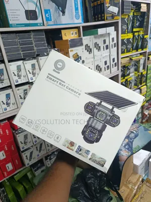 V380 Solar Powered Real 3-Lens 4g Solar Camera