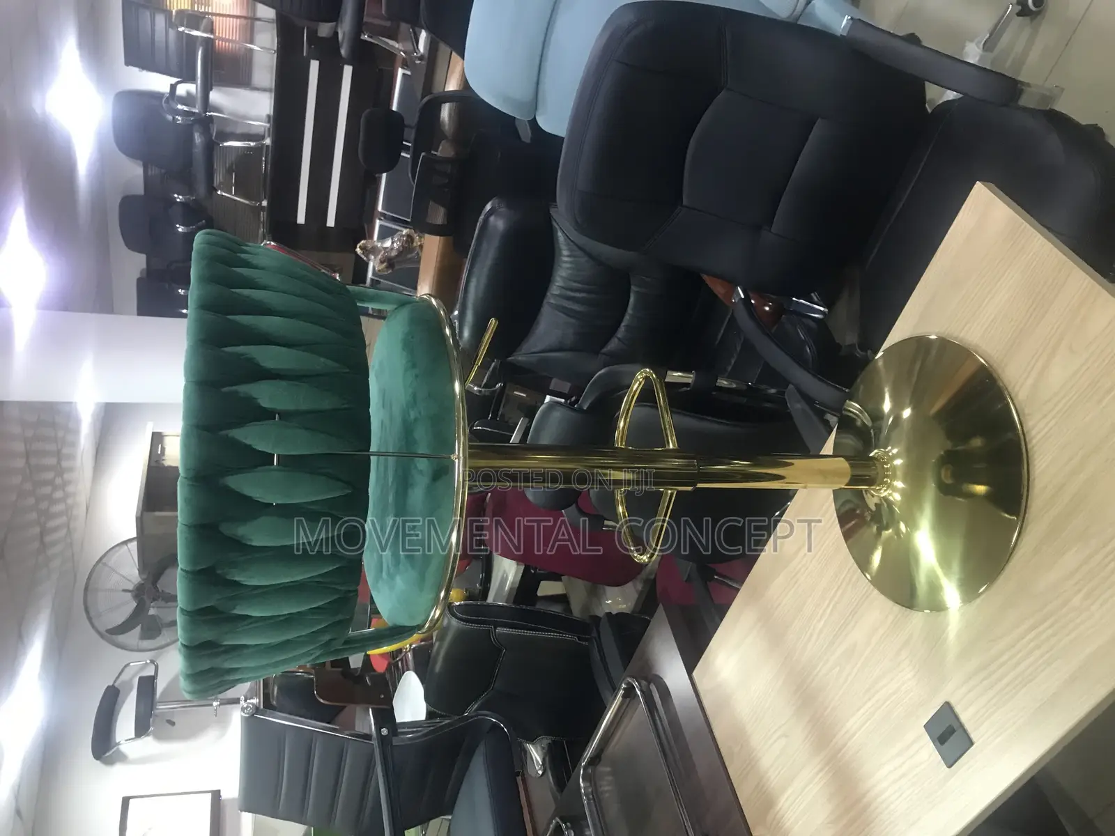 Green Executive Bar Stool