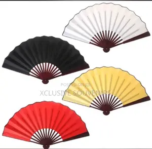 Personal Folding Cloth Bamboo Bone Hand Fans