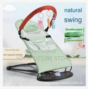 Baby Rocking Chair + Toy Holder - Green