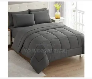 Cool Duvet Bedsheet and Pillowcases-Dark Grey