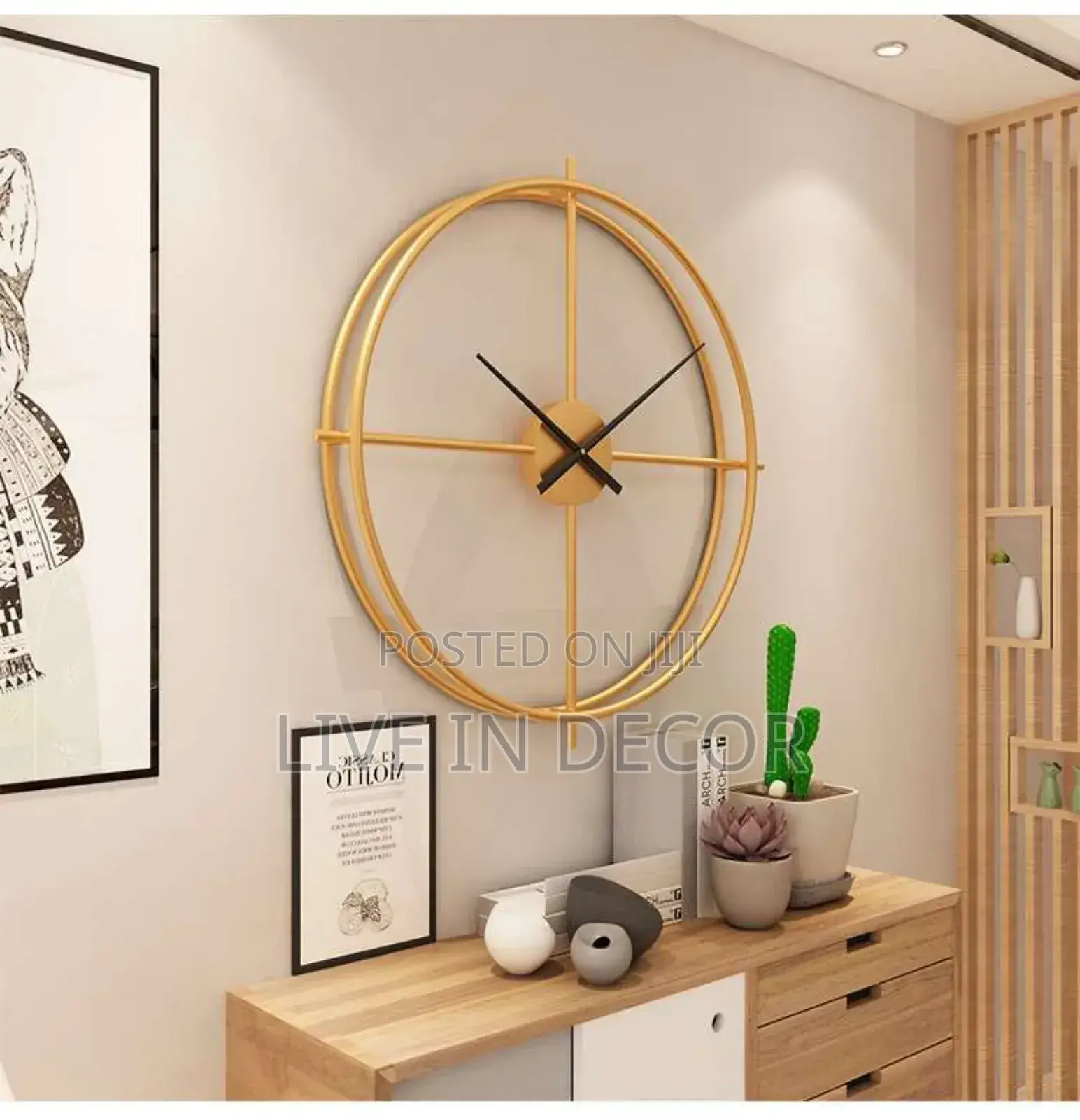 Double Ring Stylish Clock