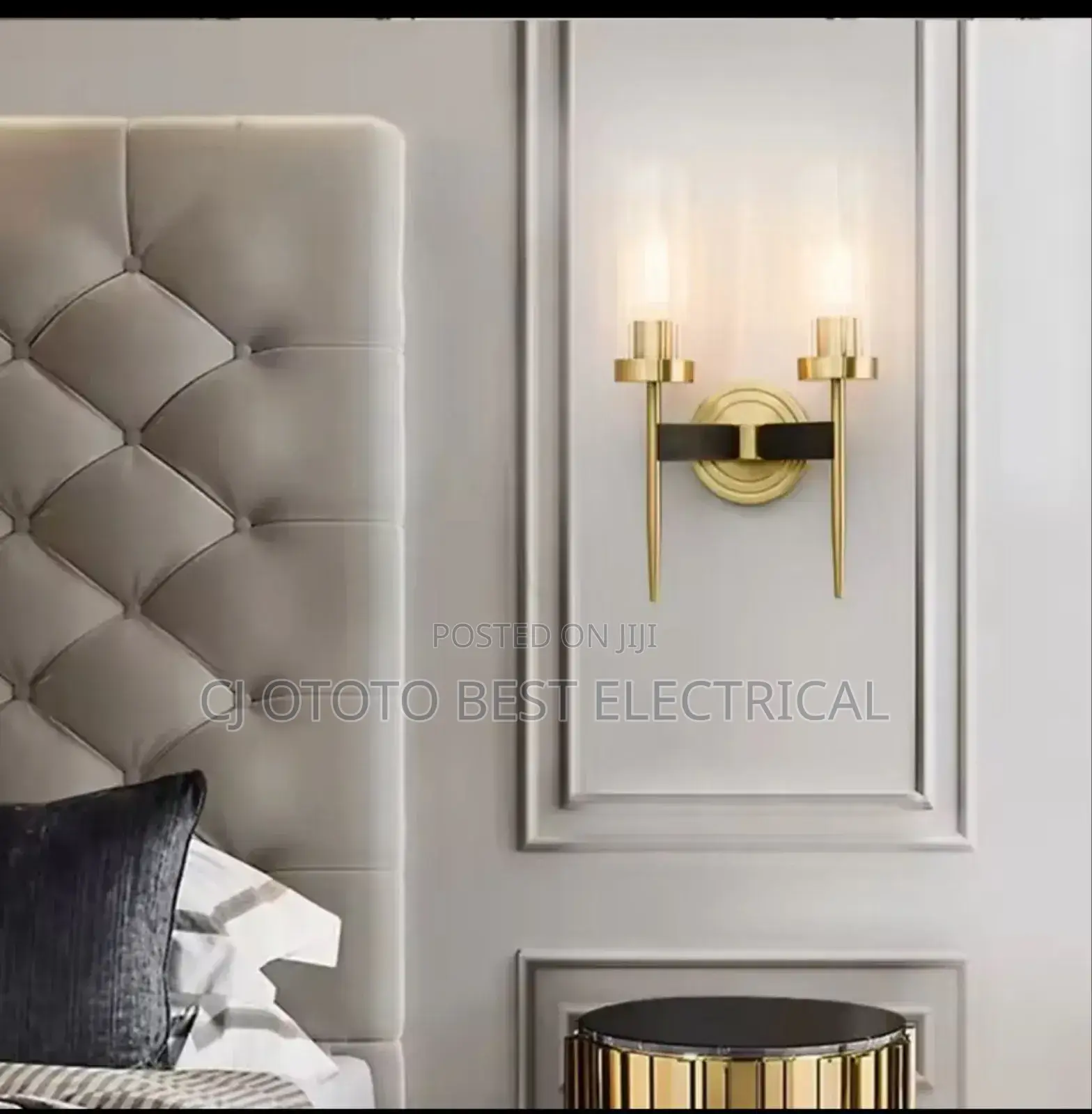 Crystal Glass Double Wall Light
