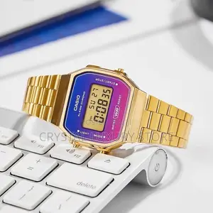 Authentic Casio Quality Luxury Men Chain Strap Wristwatch