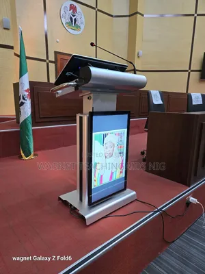 Multimedia Podium With 32inches Front Screen