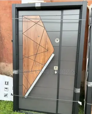 Brown and Grey Entrance Turkey Luxury Security Door