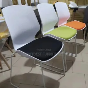 Quality Plastic Chair/Fabric Foam Seater.