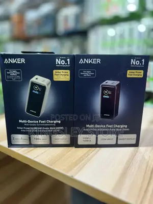 Anker Prime Power Bank, 20,000mah 200w Smart Digital Display 2 Usb-C
