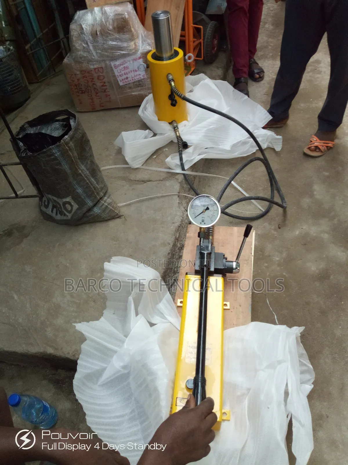 100 Tons Hydrolic Jack Double Acting With Pump
