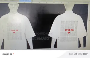 Tshirt Brand Borderless Prints. Flex Flock Monogram