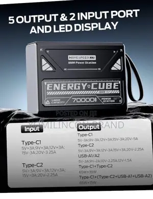 Move Speed Power Bank 70,000mah 100w