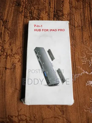 iPad Pro Usb C Hub Adapter for iPad Pro 2024 M4 M2 M1,7-in-1