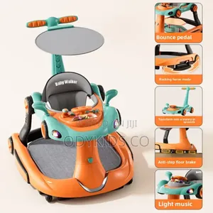 Model Anti-Tip Multifunctional Foldable Baby Walker for 6-18 Months