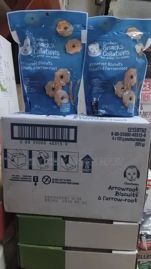 Gerber Snack For Baby Arrowroot Biscuits 10 Months +, 4× 155g