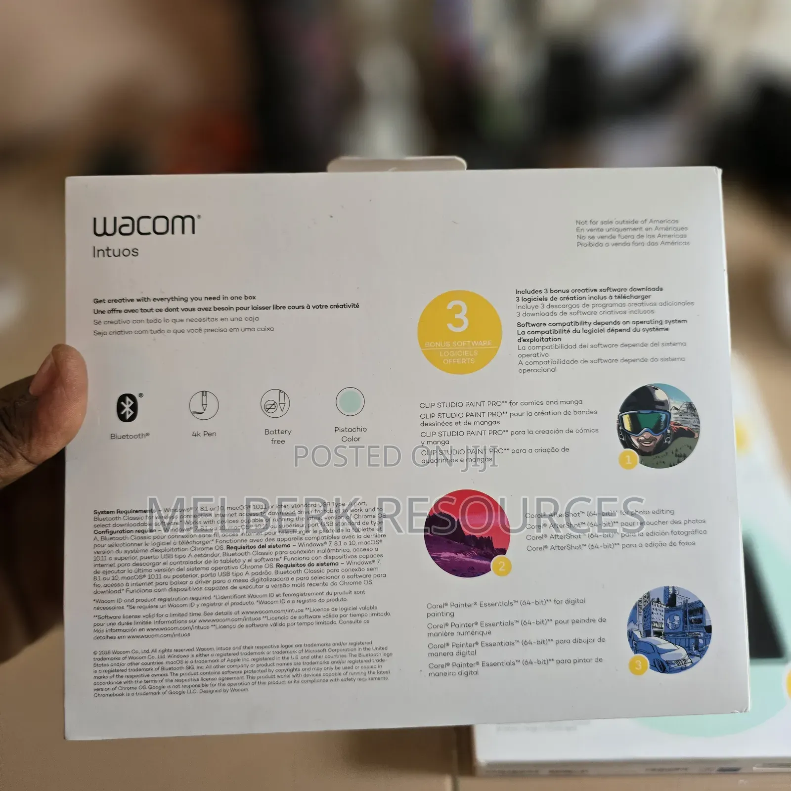 Wacom Intuos Small Bluetooth Graphics Drawing Tablet
