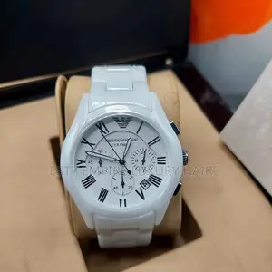 High Quality Luxury Armani Ceramic Chain Wristwatches