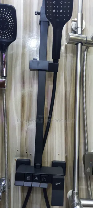 Black 3 Button Shower