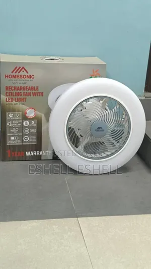 Homesonic Rechargeable Ceiling Fan With Light
