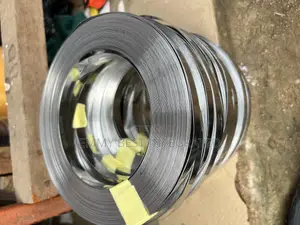 The Image Shows a Coil of Stainless Steel Strip.