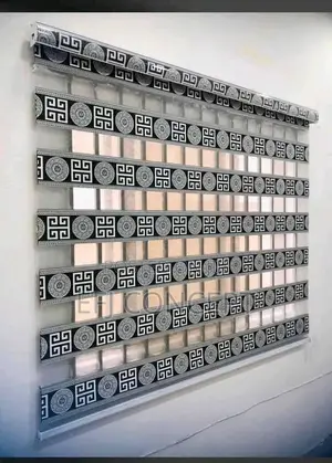 Day And Night Window Blind - Attractive Black And White Gucci Design