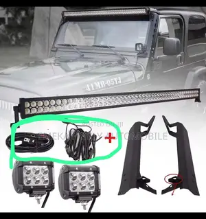 Jeep Wrangler Off-Road Led Light Bar Pod Combo Kit