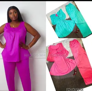 Two Pieces Lounge Wear(Sleeveless Top and Matching Pant)
