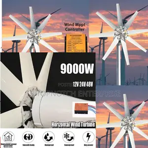 Power in Motion: 9000w Wind Turbine Transforms Air Into Electricity