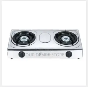 Boscon Auto Ignition Table Top Gas Cooker-2 Burner-Silver