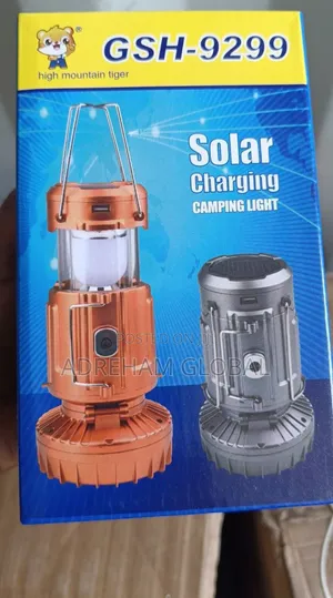 Big Camping Solar Light With Fan