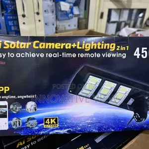 Dual Lens Security Street Light PTZ 4g Solar Camera
