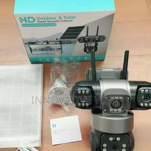3 Lens Security PTZ 4g Solar Camera Outdoor