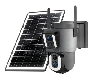 Dual Lens Ubox Security PTZ 4g Solar Camera