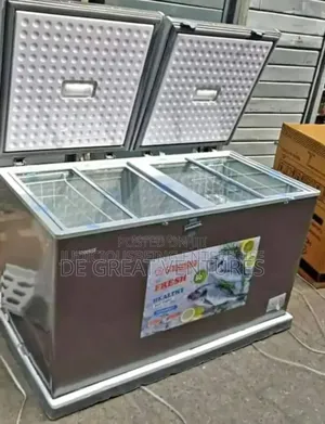 Brand New Snowsea 600l Double Door Chest Freezer√External√