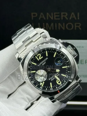 Original Panerai Luminor Silver Stainless Steel Watch in Store
