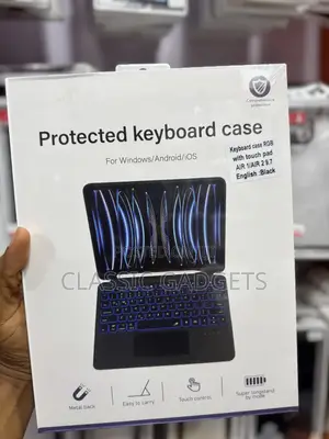Keyboard Case With Backlight/Touchpad for iPad Air 1/Air 2 9.7