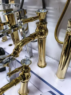 Brass Gold Counter Tops Basin Mixer Faucet