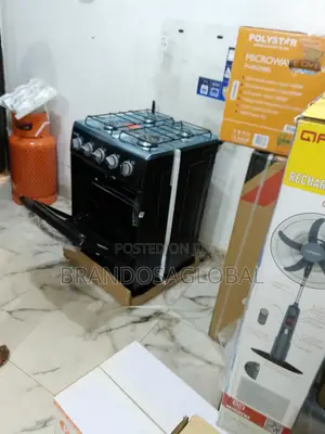 Scanfrost Sfc5401b Gas Cooker – 4 Burners + Oven