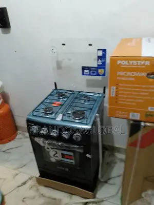 Compact Scanfrost Gas Cooker – 4 Burners + Grill