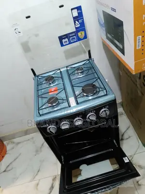 Brand New Scanfrost 4 Gas Cooker – Black Finish