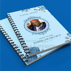 Custom Softcover Jotters Printed for Burial and Events, Lagos, 100pcs