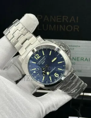 Original Panerai Luminor Silver Stainless Steel Watch in Store