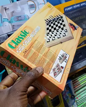 Classic 3in1 Chess Checker Backgammon Game Ages 3+