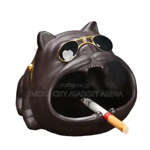 Cute Bulldog and Cattie Ashtray Available in Diff Designs