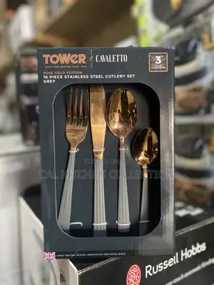 Tower 16 Pieces Rose Gold Cutlery Set