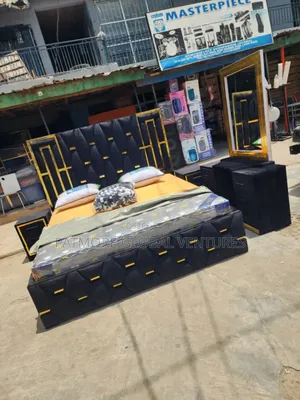 6x6 Bedframe With 2 Bedside Table